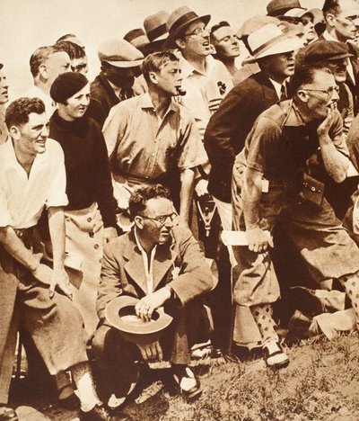 King Edward VIII and Friends Watching Golf at the Open Championships, St. Andrews, 1930s by English Photographer